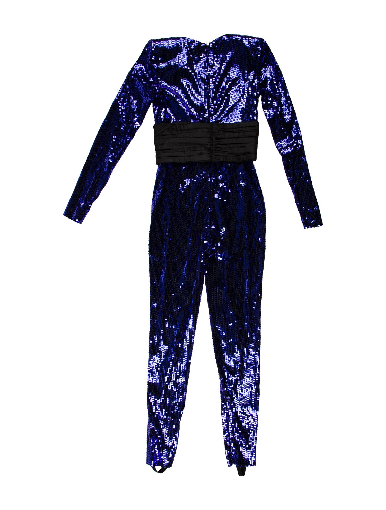 Dundas Colorblock Pattern V-Neck Jumpsuit