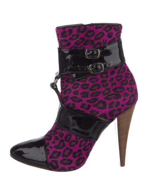 Dundas Animal Print Lace-Up Boots