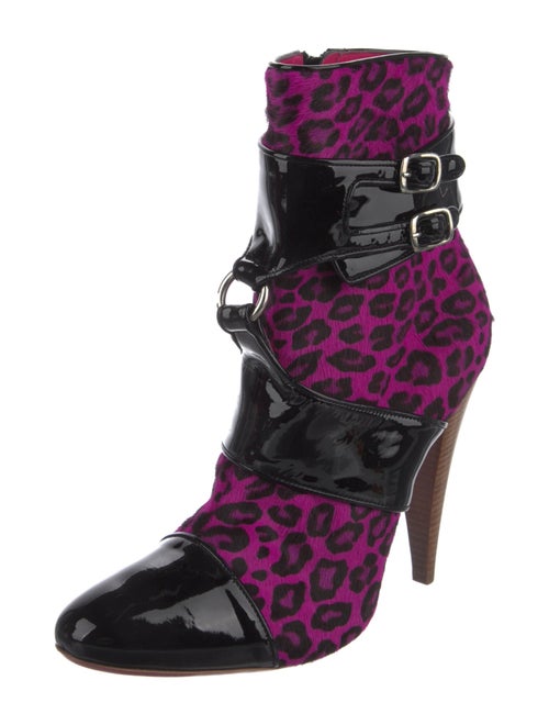 Dundas Animal Print Lace-Up Boots
