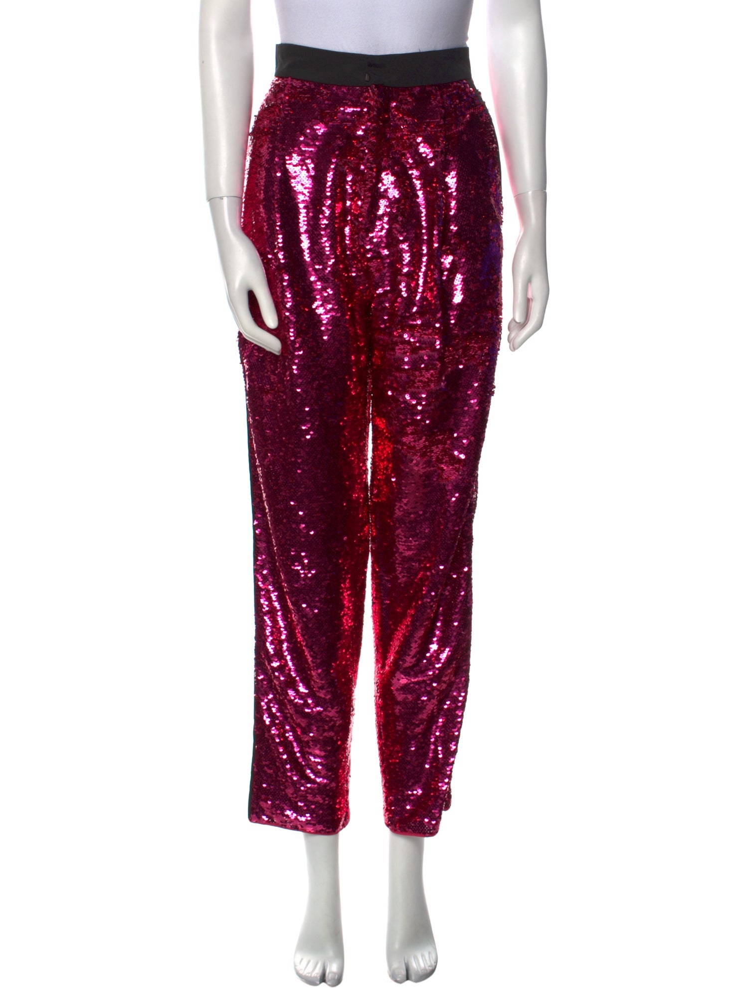 Dundas Colorblock Pattern Straight Leg Pants