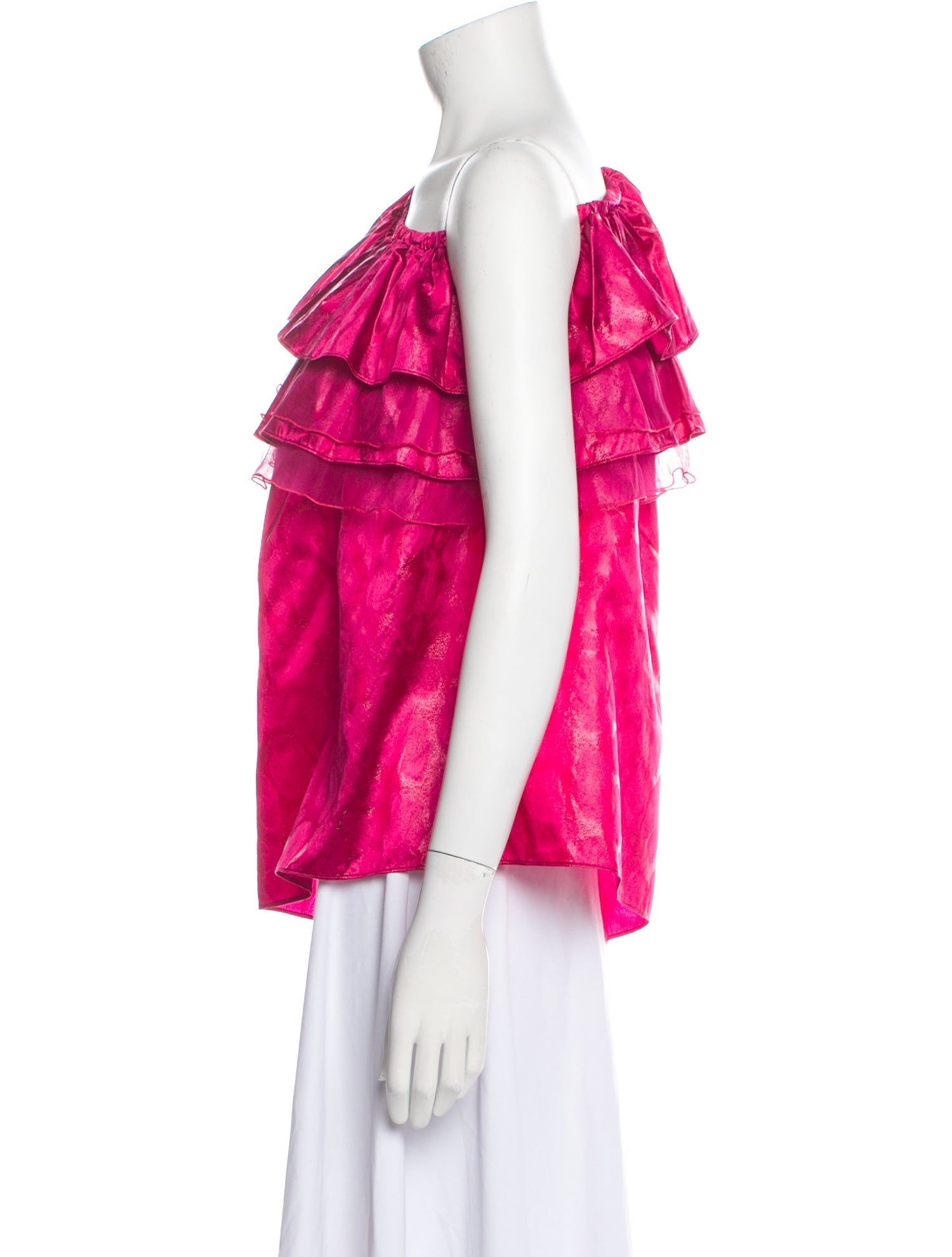 Dundas One-Shoulder Long Sleeve Blouse