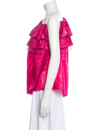 Dundas One-Shoulder Long Sleeve Blouse