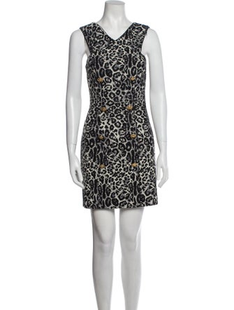 Dundas Animal Print Mini Dress
