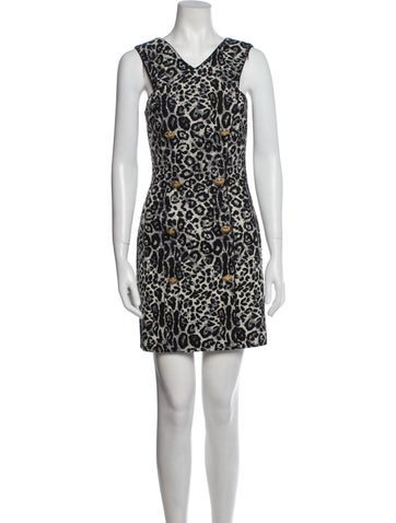 Dundas Dresses Animal Print Mini Dress XS