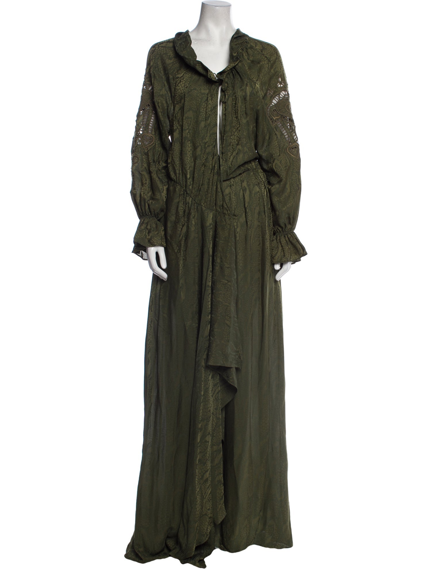 Dundas V-Neck Long Dress