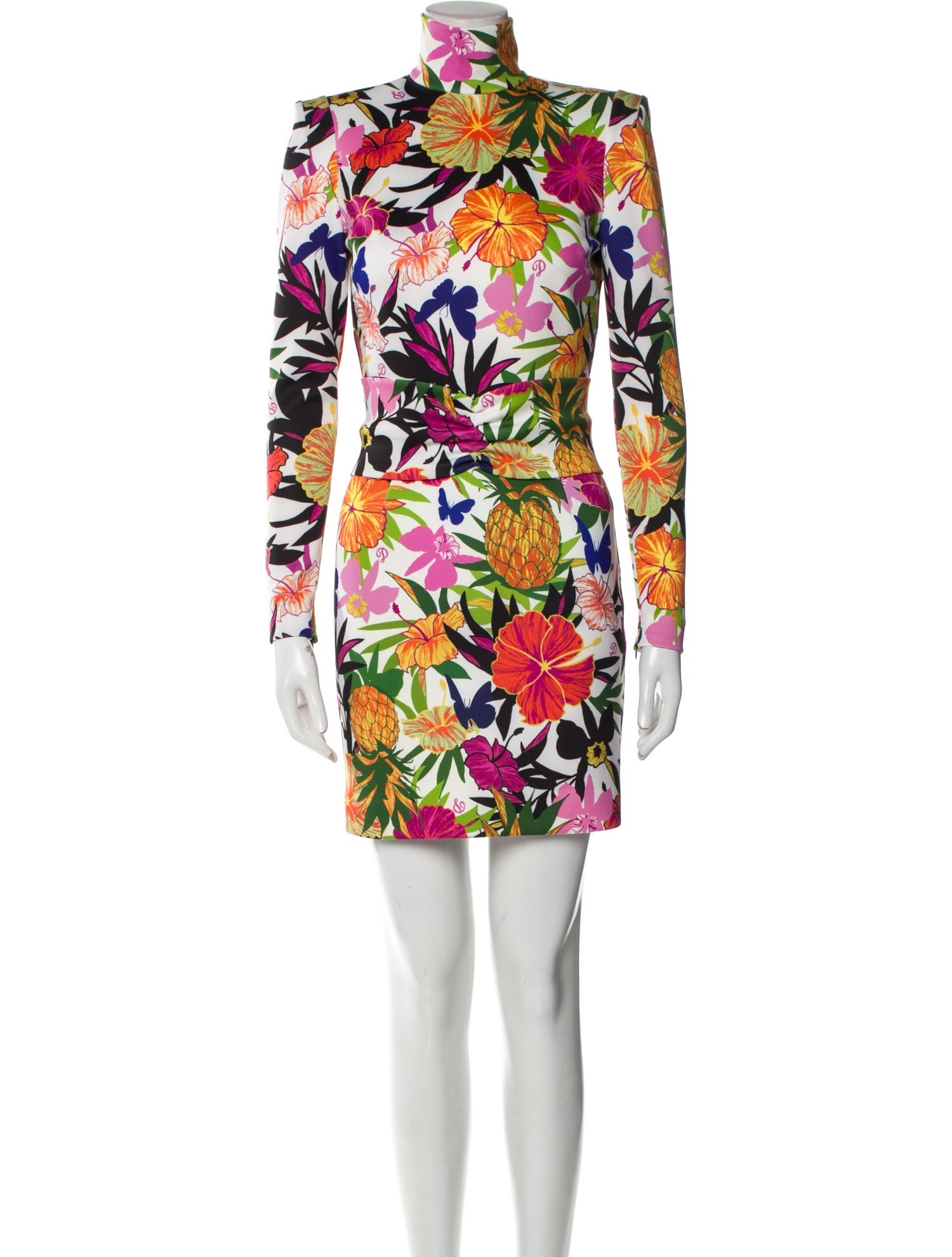 Dundas Floral Print Mini Dress