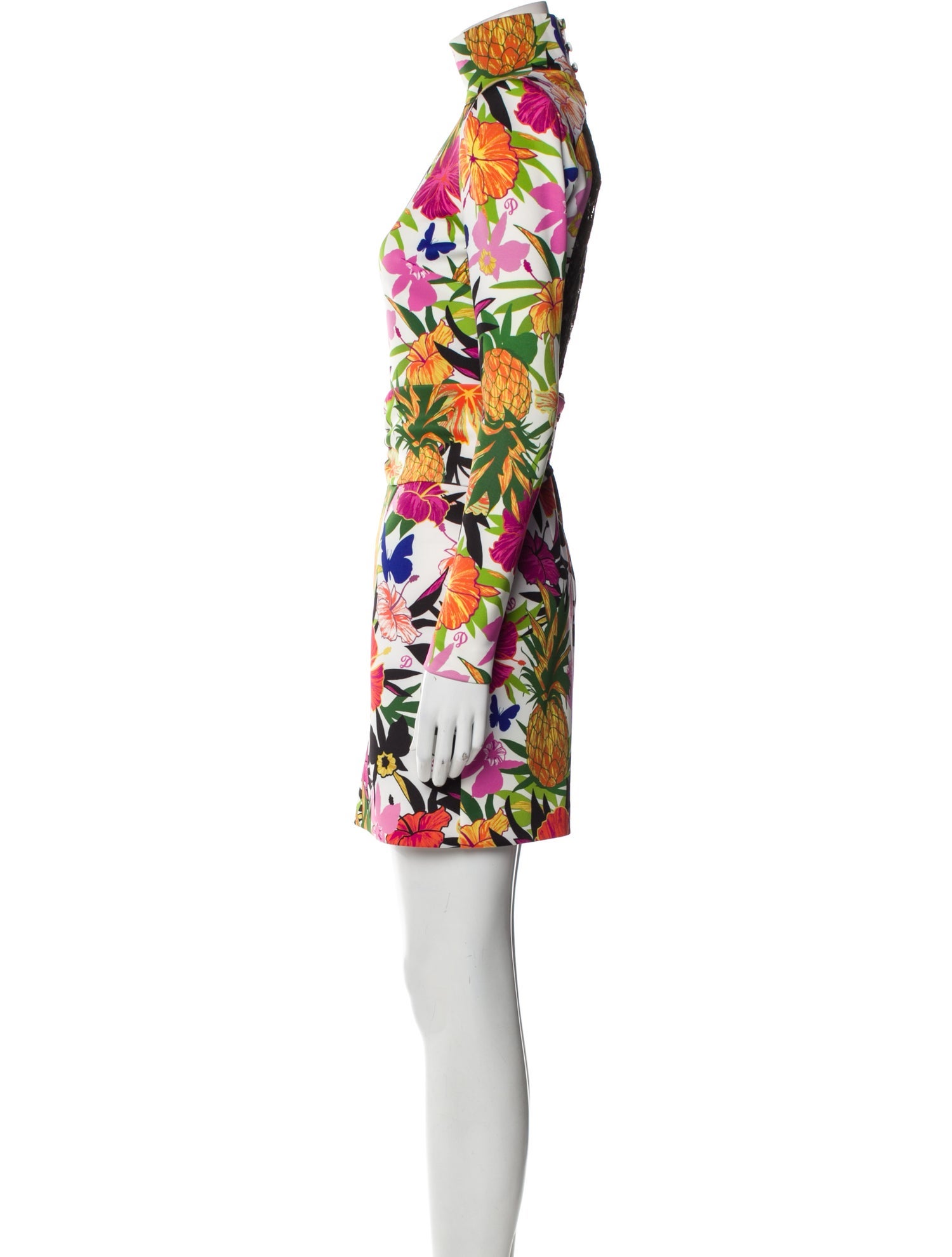 Dundas Floral Print Mini Dress