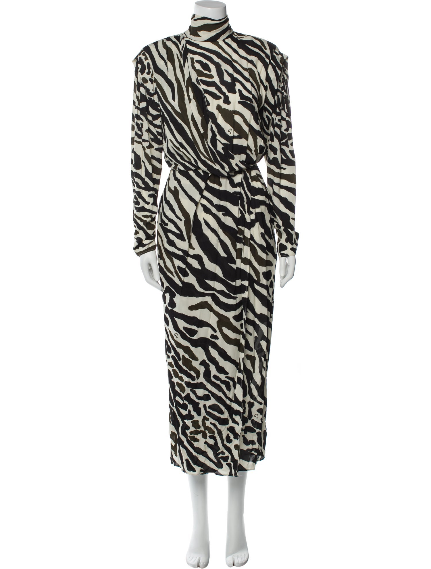 Dundas Animal Print Midi Length Dress