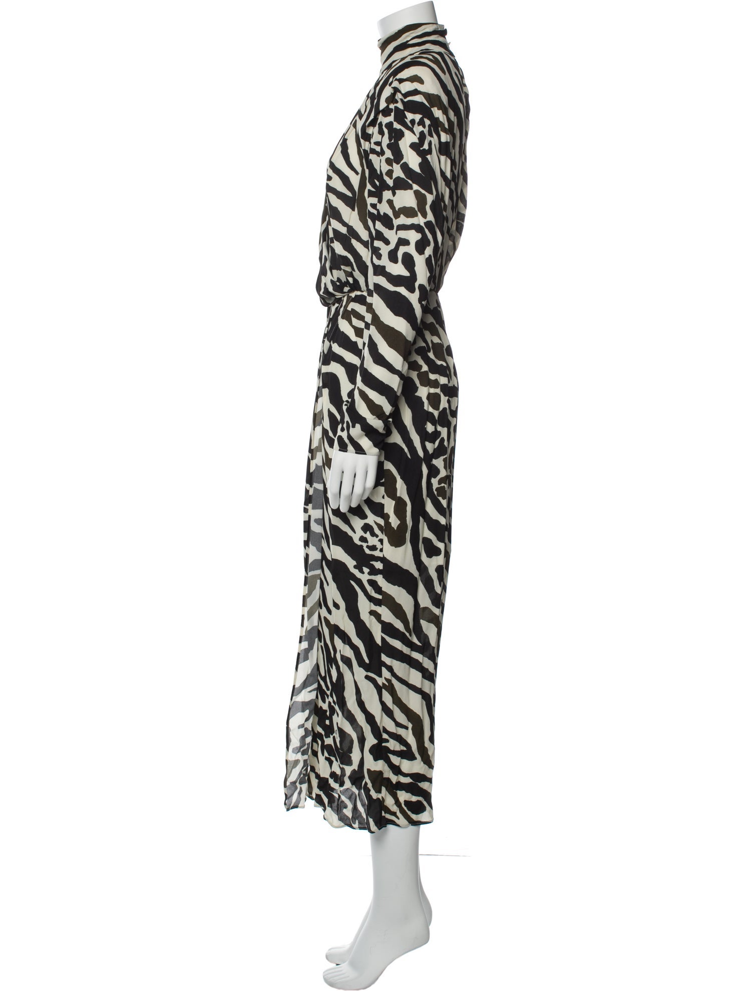 Dundas Animal Print Midi Length Dress