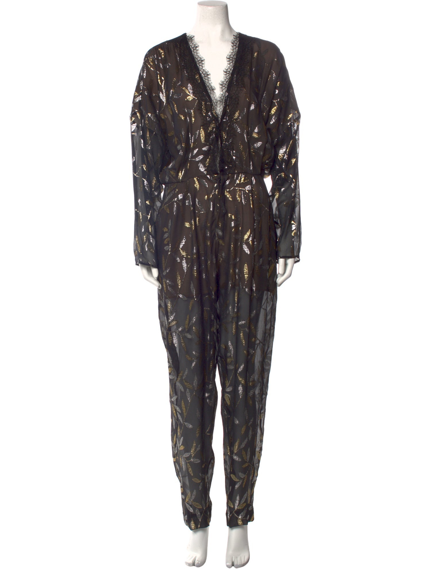 Dundas Printed V-Neck Jumpsuit