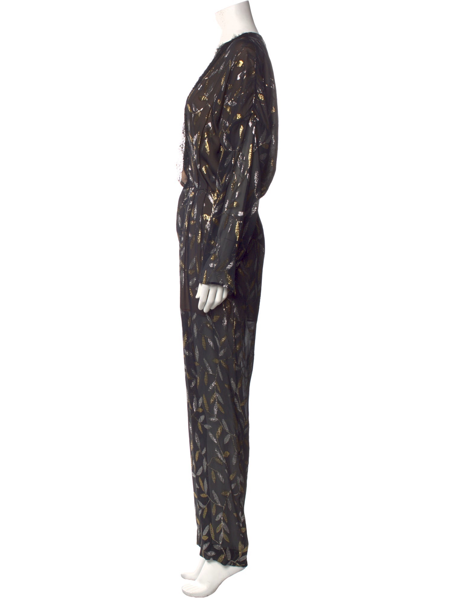 Dundas Printed V-Neck Jumpsuit