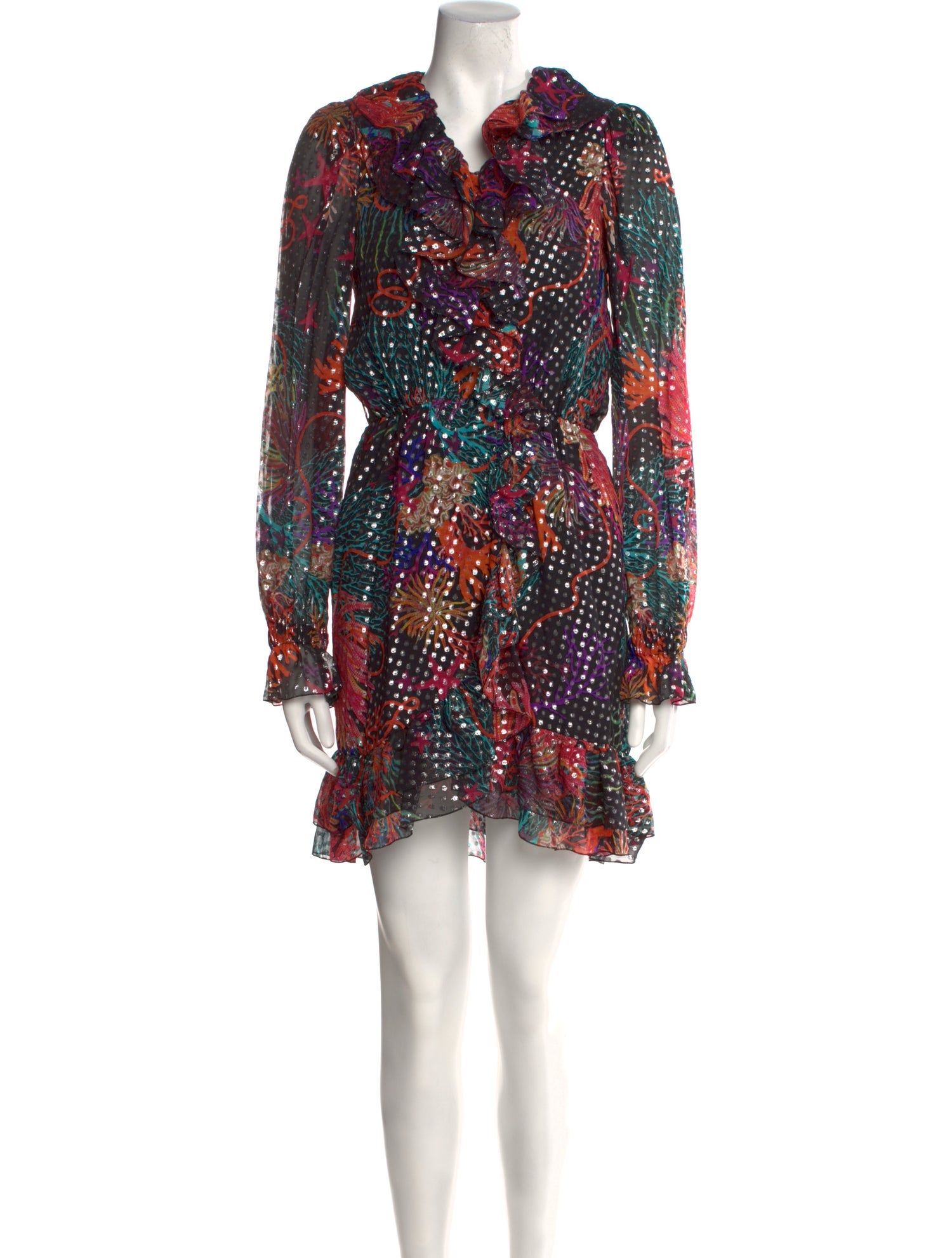 Dundas Silk Knee-Length Dress