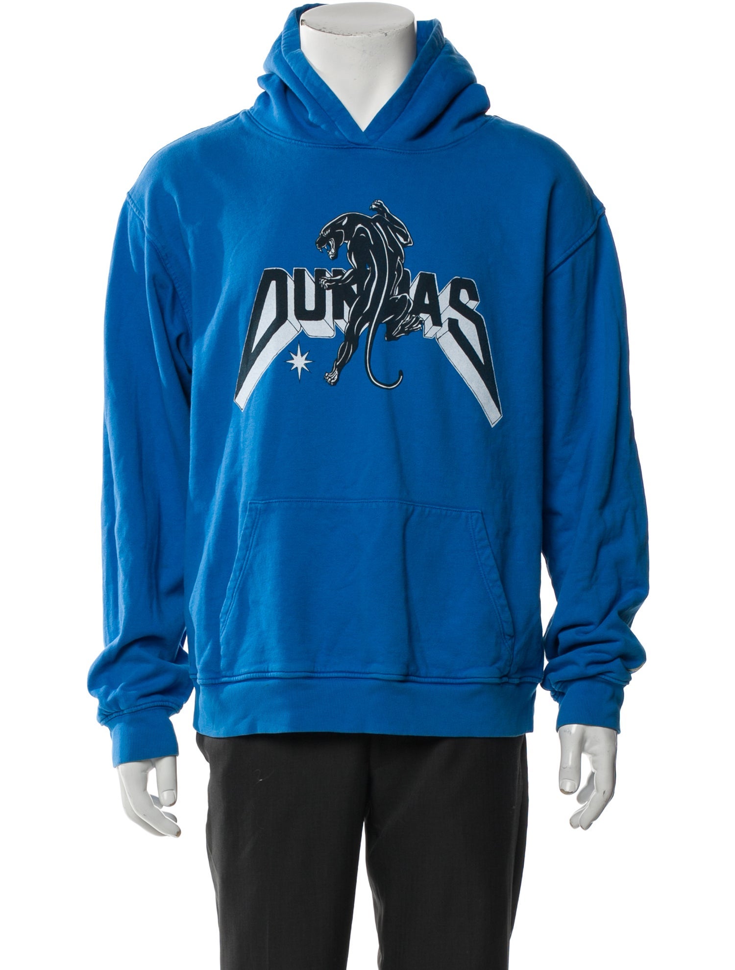 Dundas Graphic Print V-Neck Hoodie