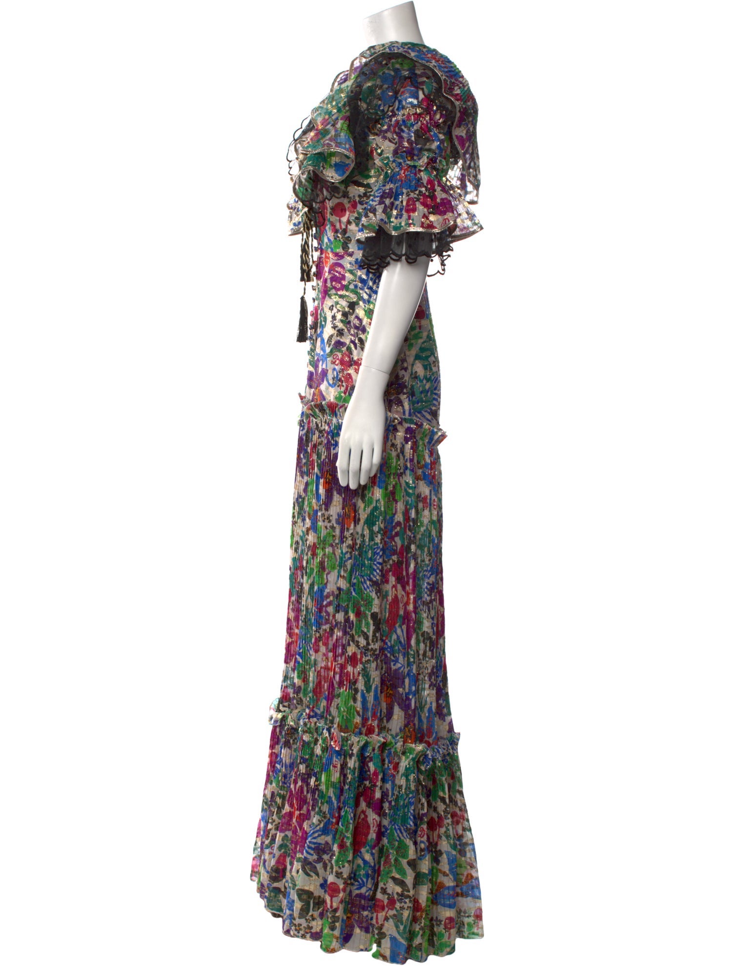 Dundas Silk Long Dress w/ Tags