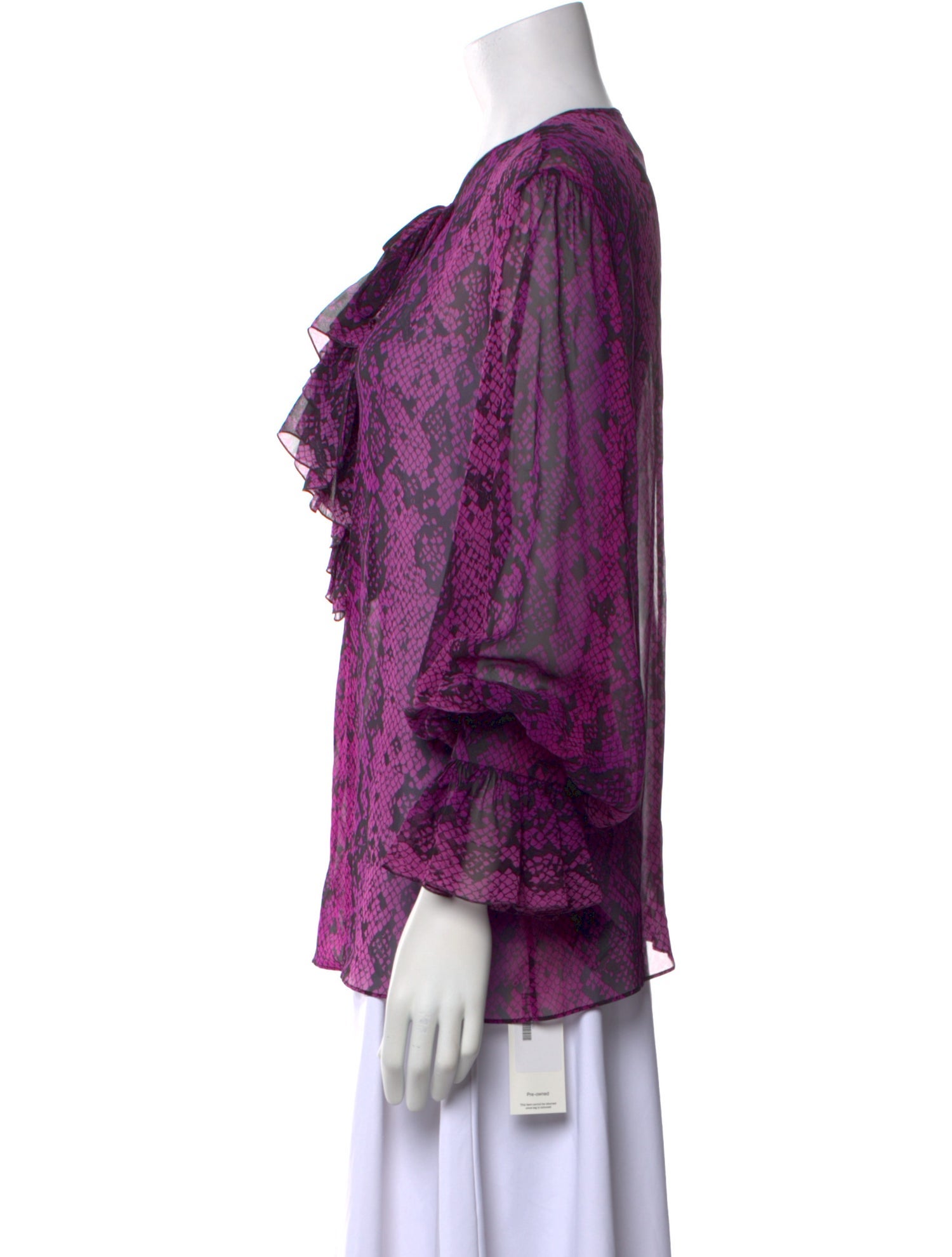 Dundas Silk Animal Print Blouse