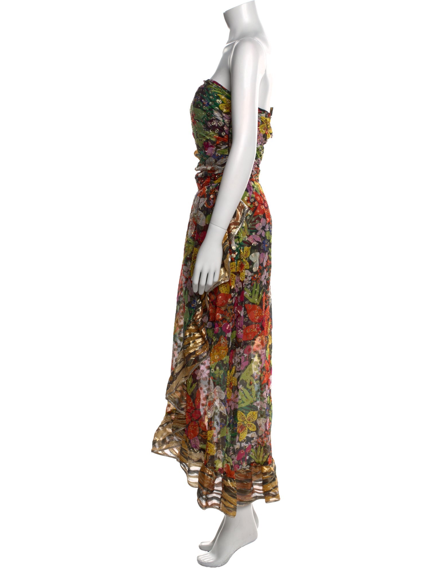 Dundas Silk Long Dress