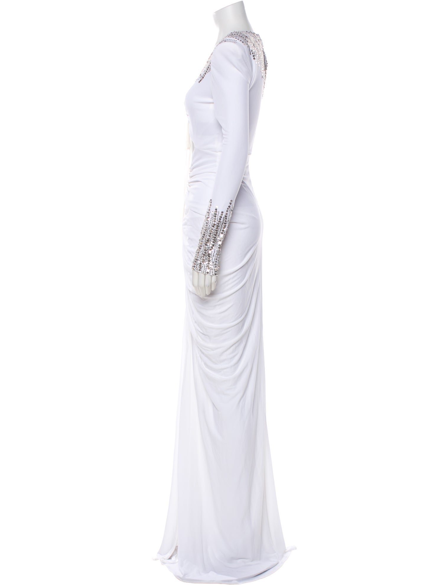 Dundas V-Neck Long Dress