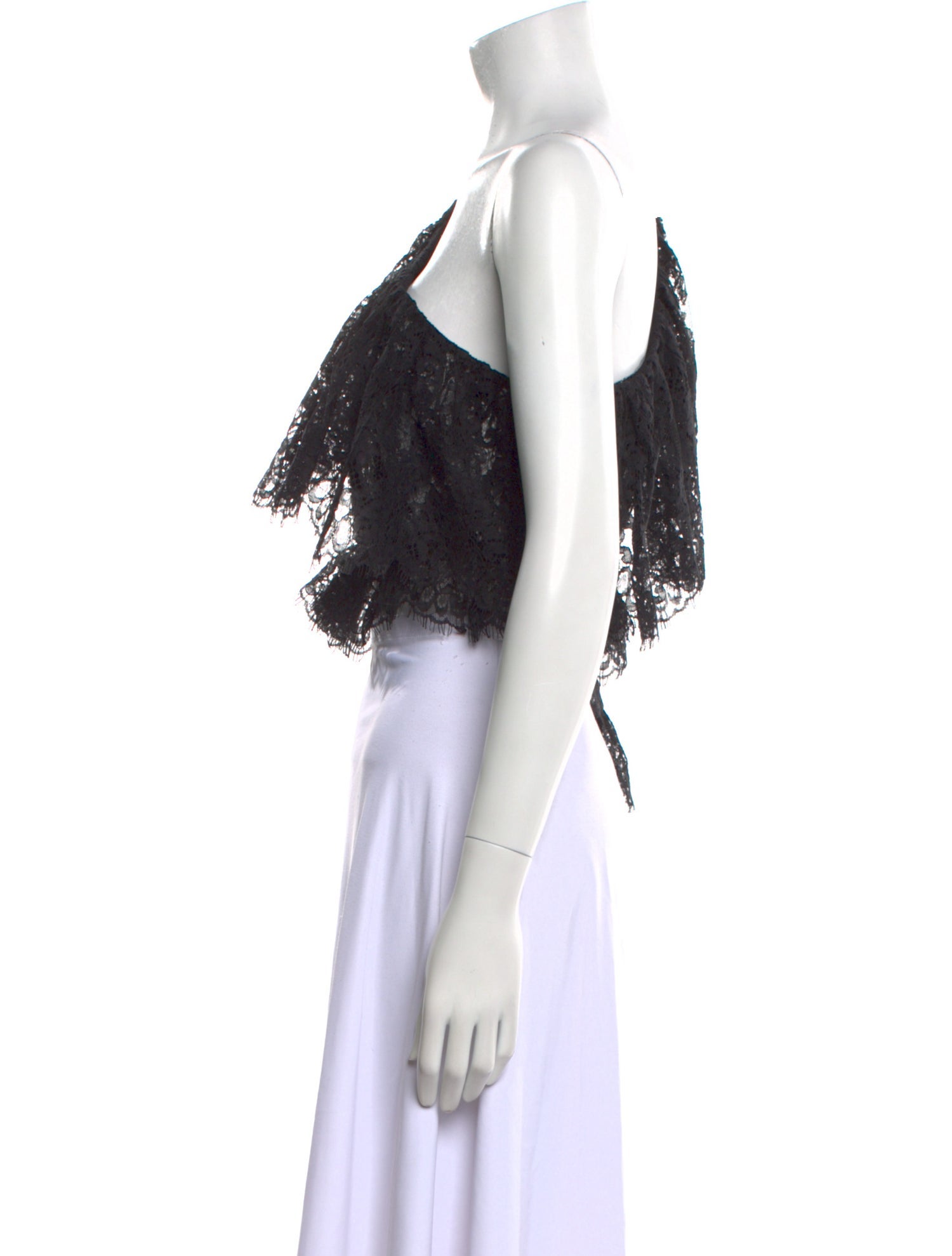 Dundas One-Shoulder Long Sleeve Crop Top