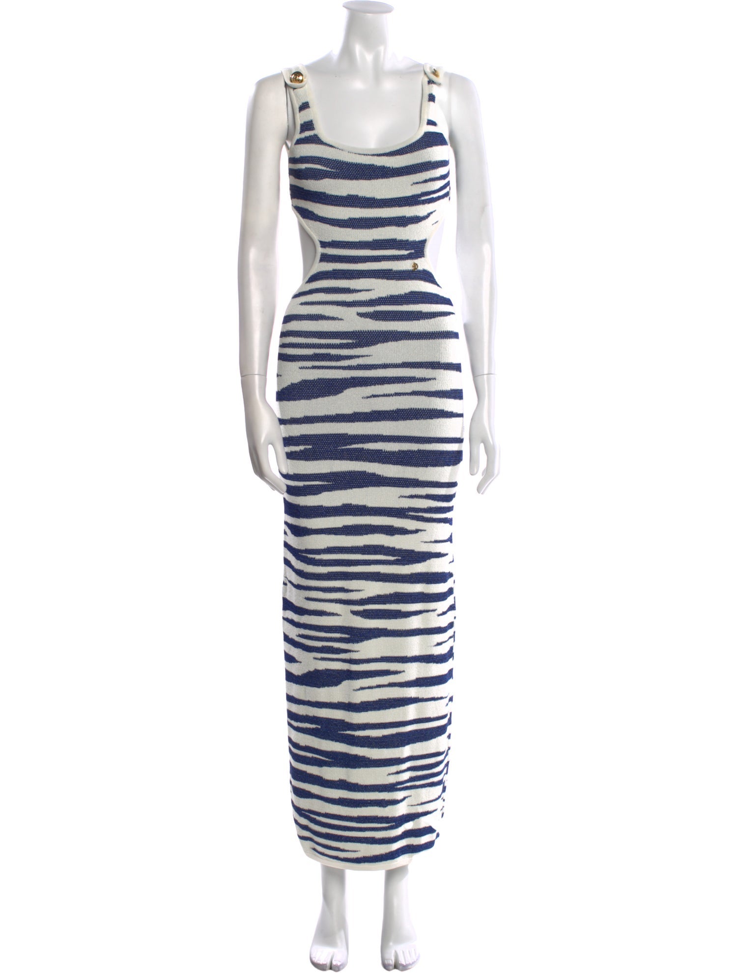 Dundas Striped Long Dress