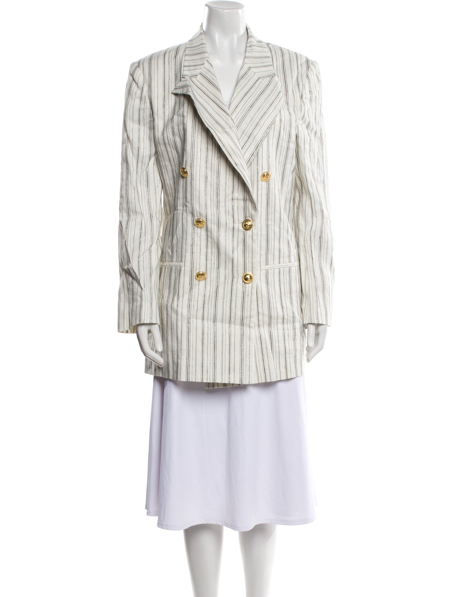 Dundas Linen Striped Blazer w/ Tags