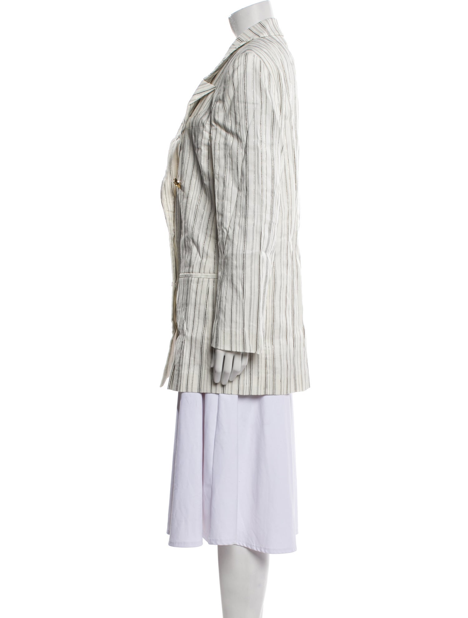 Dundas Linen Striped Blazer w/ Tags