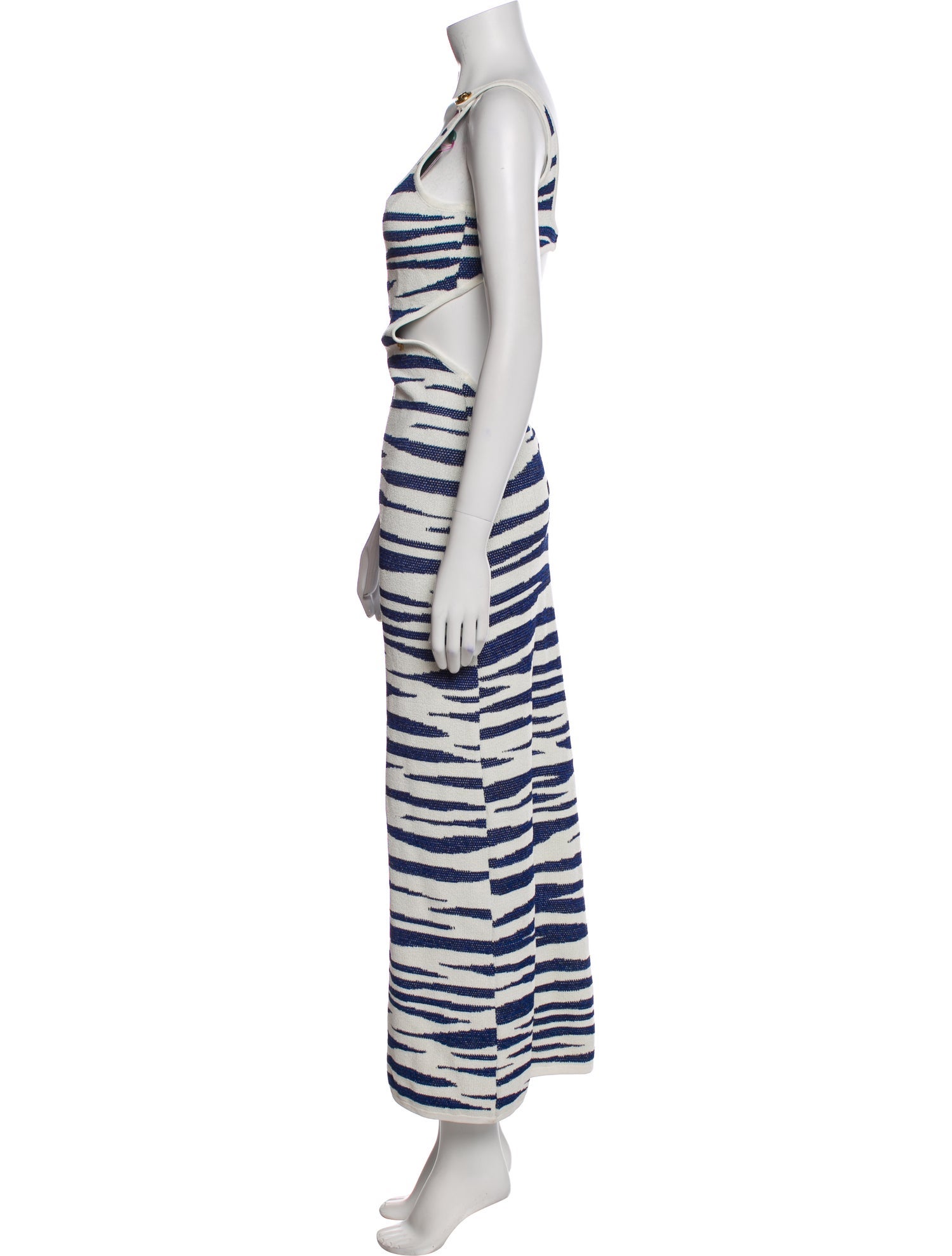 Dundas Striped Long Dress