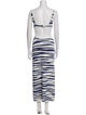 Dundas Striped Long Dress