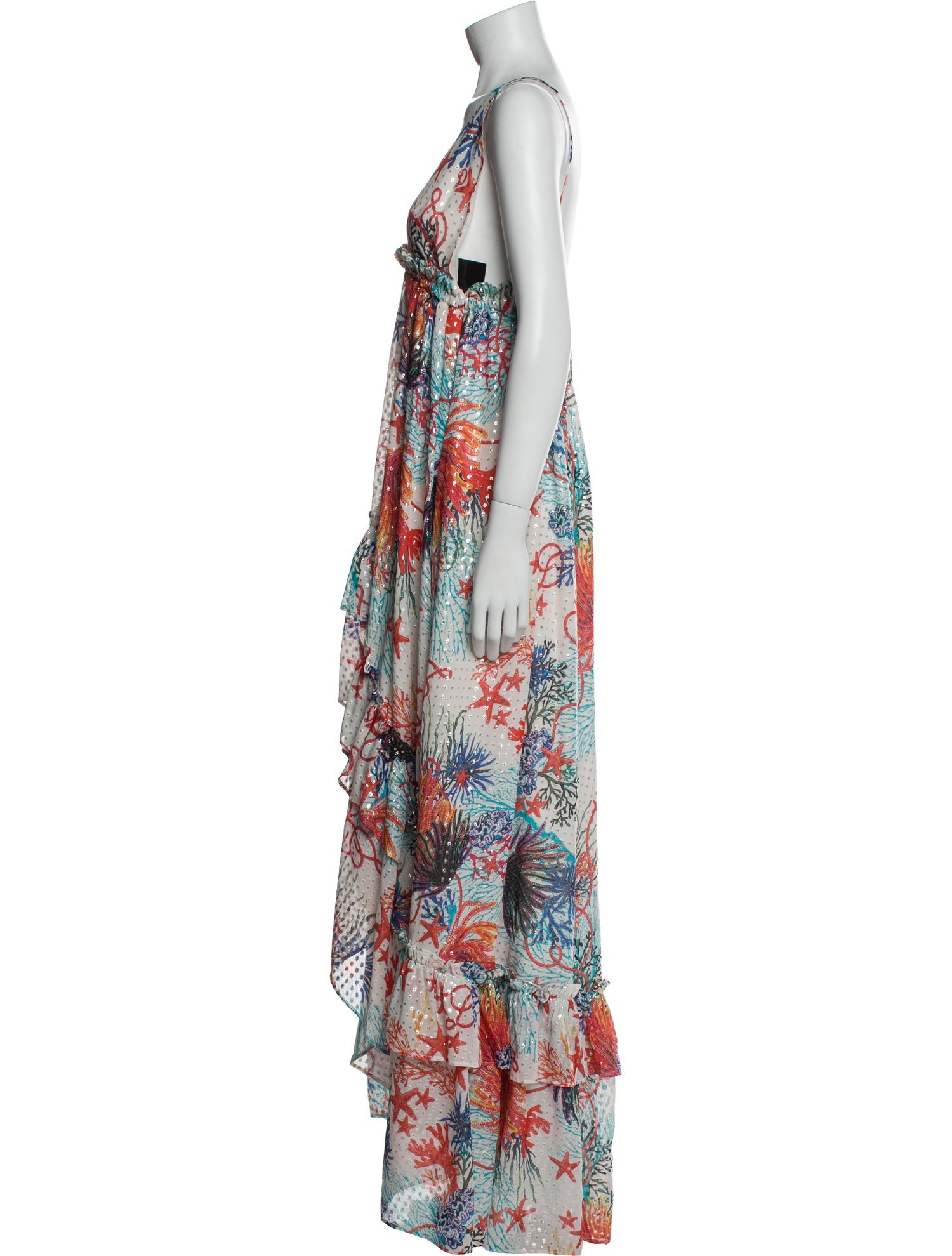 Dundas Silk Long Dress w/ Tags
