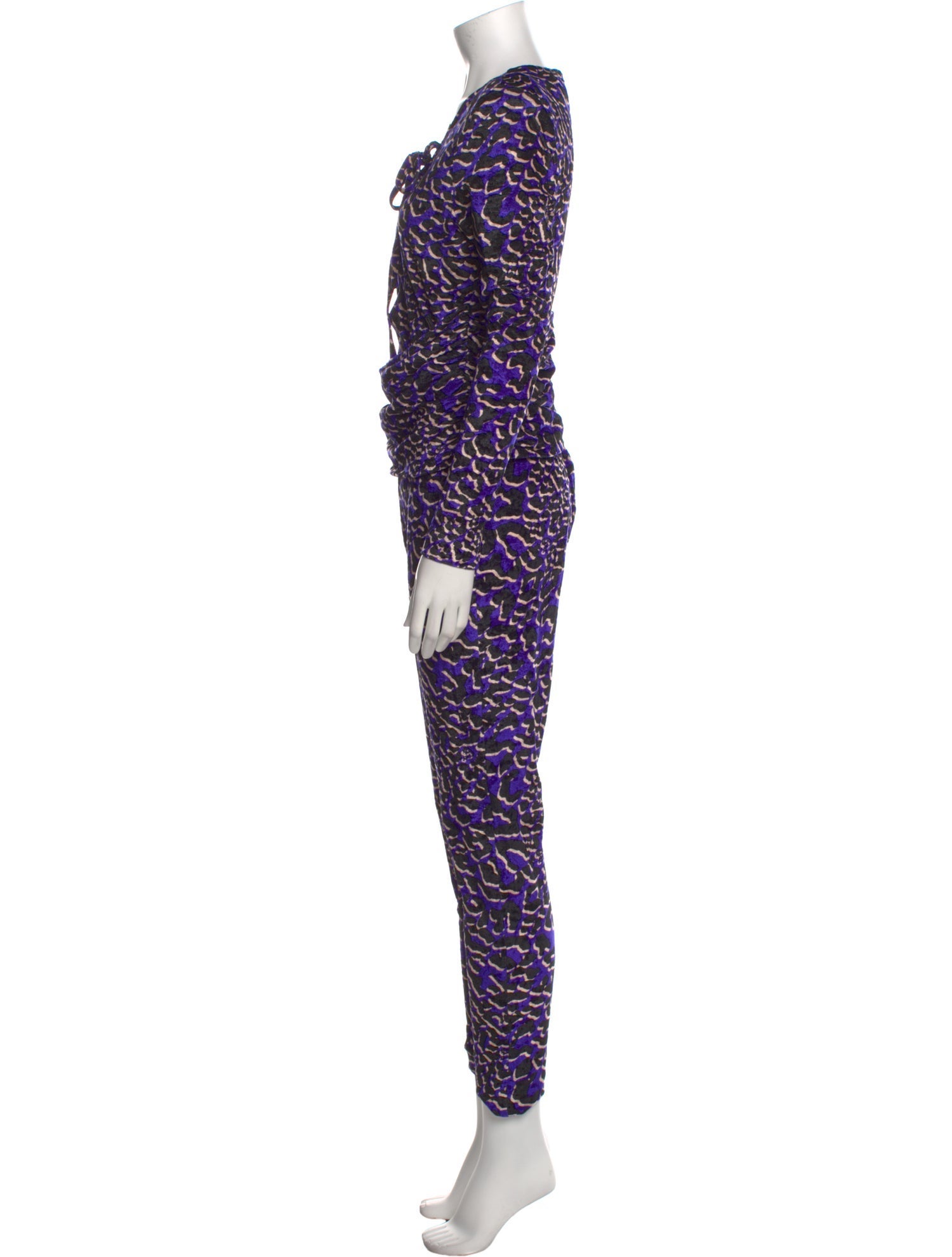 Dundas Printed Tie Neck Jumpsuit
