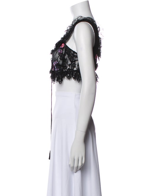 Dundas V-Neck Sleeveless Crop Top