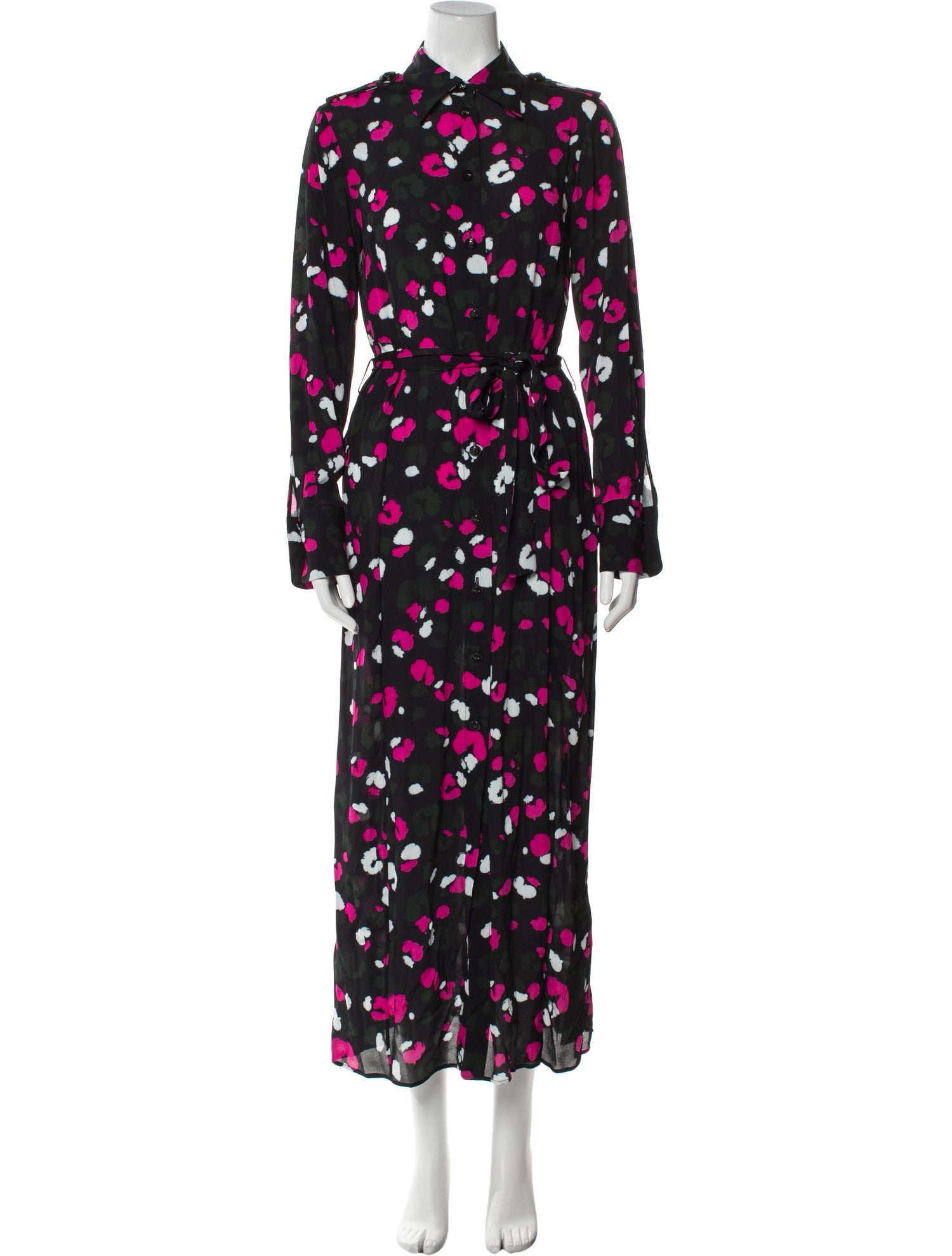 Dundas Floral Print Long Dress w/ Tags