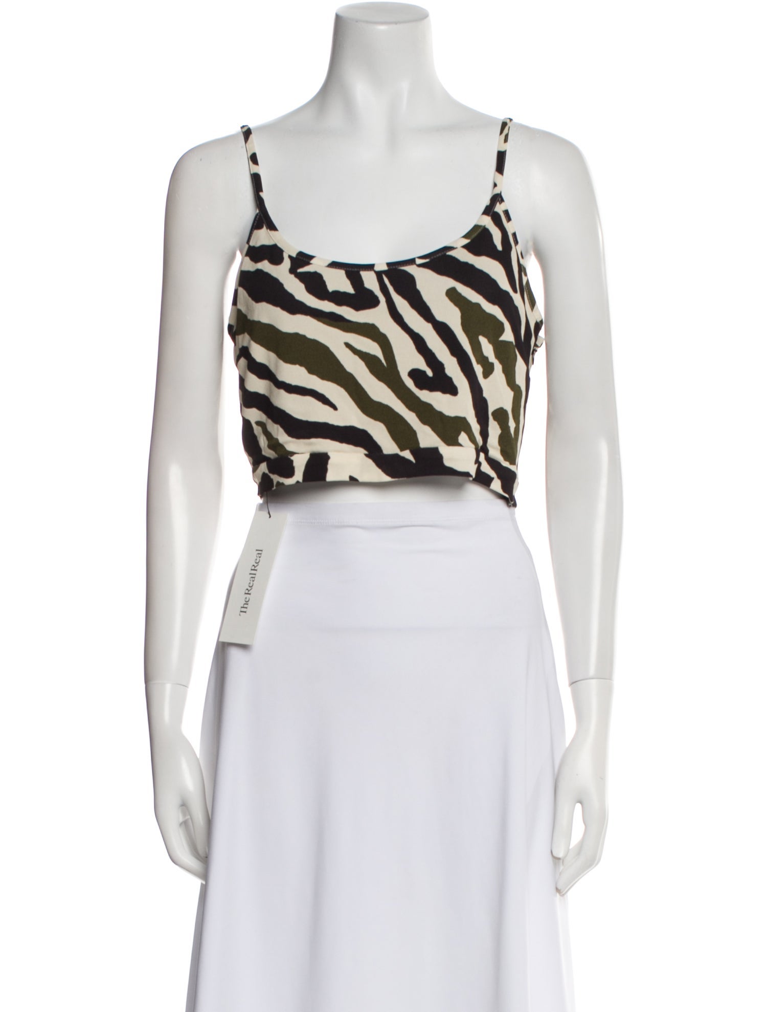 Dundas Animal Print Scoop Neck Crop Top w/ Tags