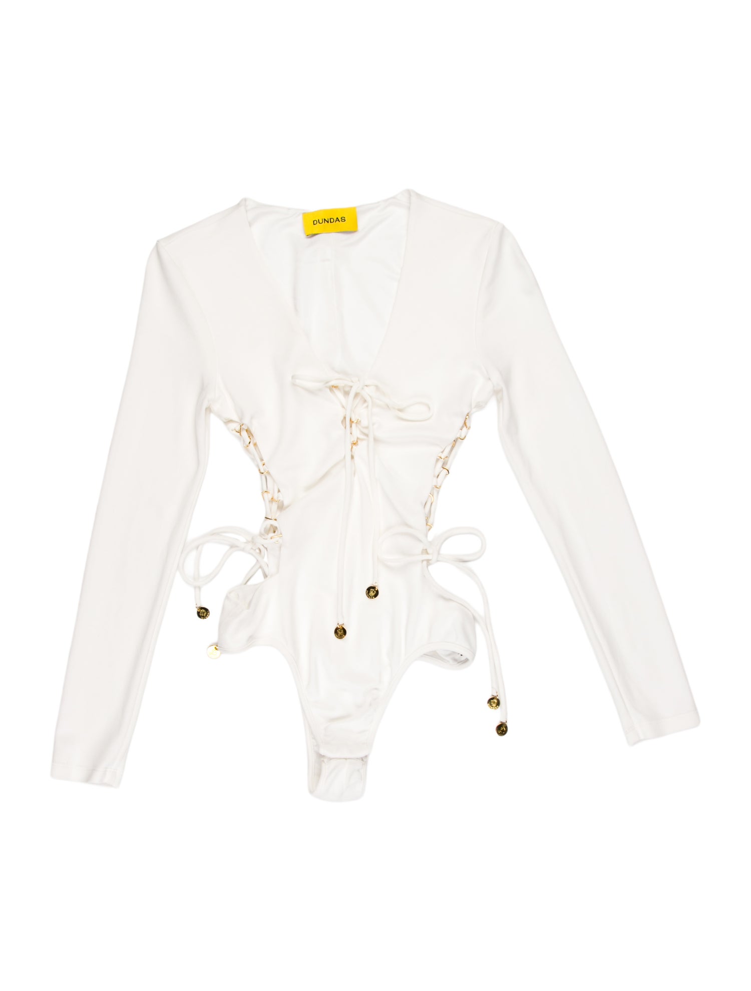 Dundas V-Neck Long Sleeve Crop Top