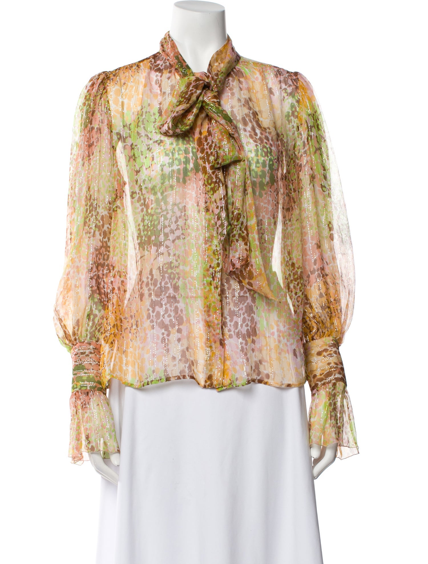 Dundas Silk Paisley Print Blouse