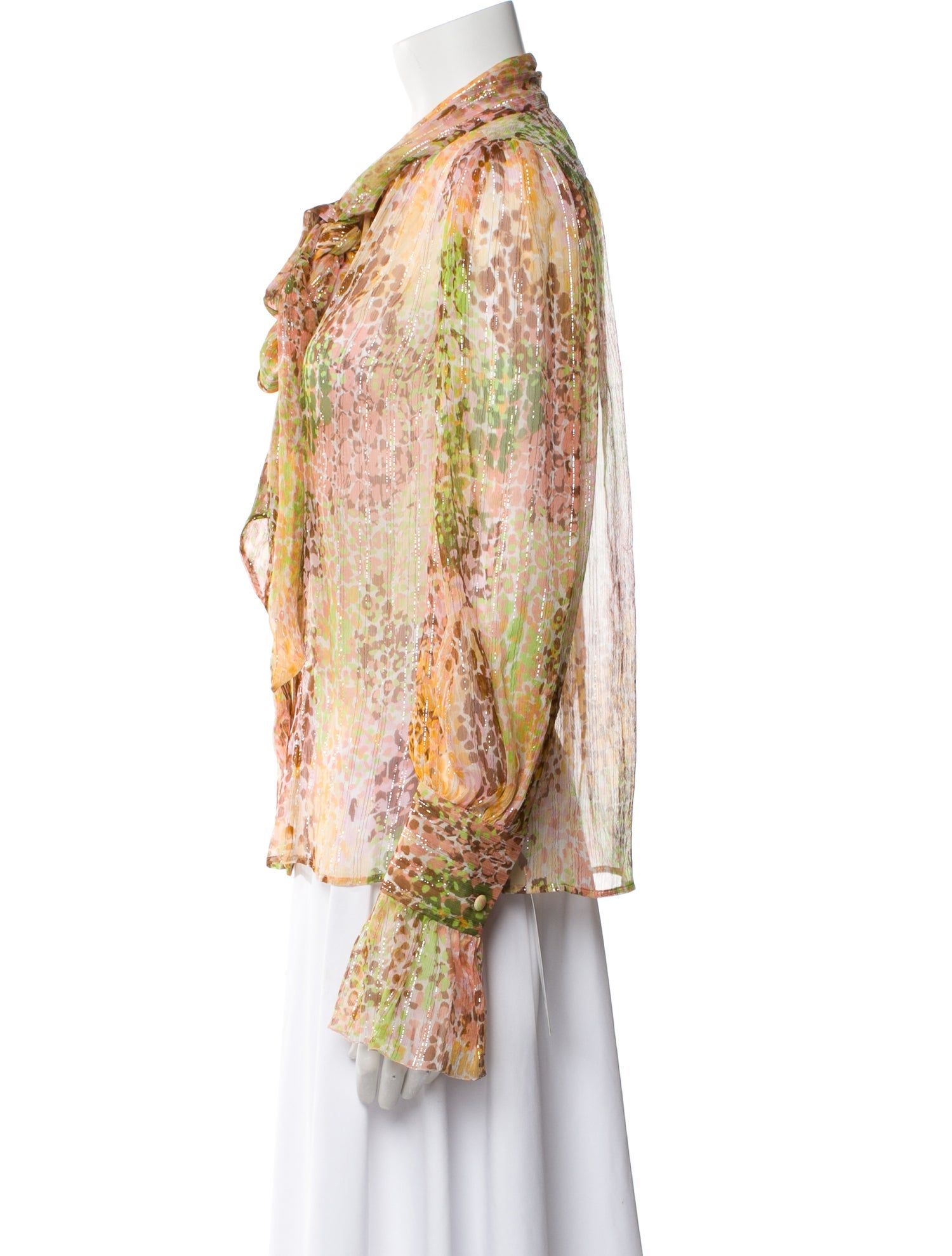 Dundas Silk Paisley Print Blouse