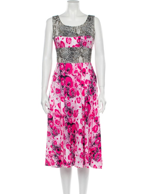 Duro Olowu Animal Print Midi Length Dress