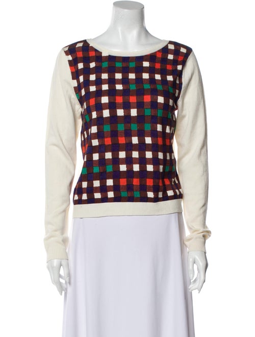 Duro Olowu Plaid Print Crew Neck Sweater