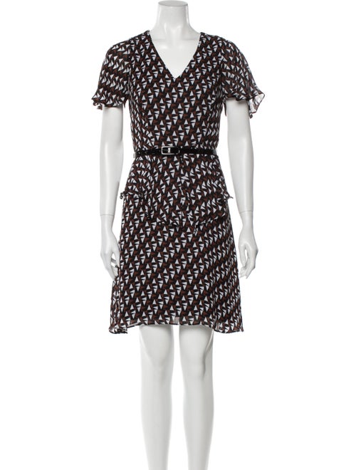 Duro Olowu Printed Mini Dress w/ Tags Brown