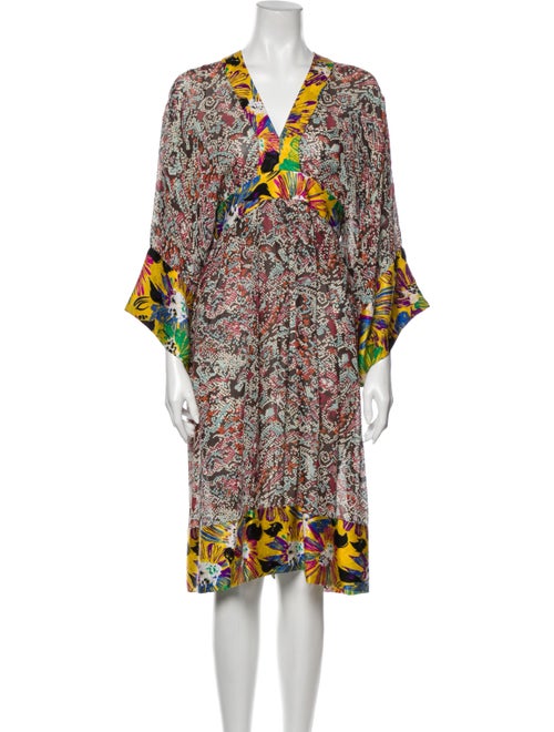 Duro Olowu Printed Midi Length Dress Brown