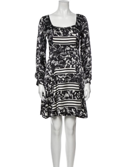Duro Olowu Printed Mini Dress Black