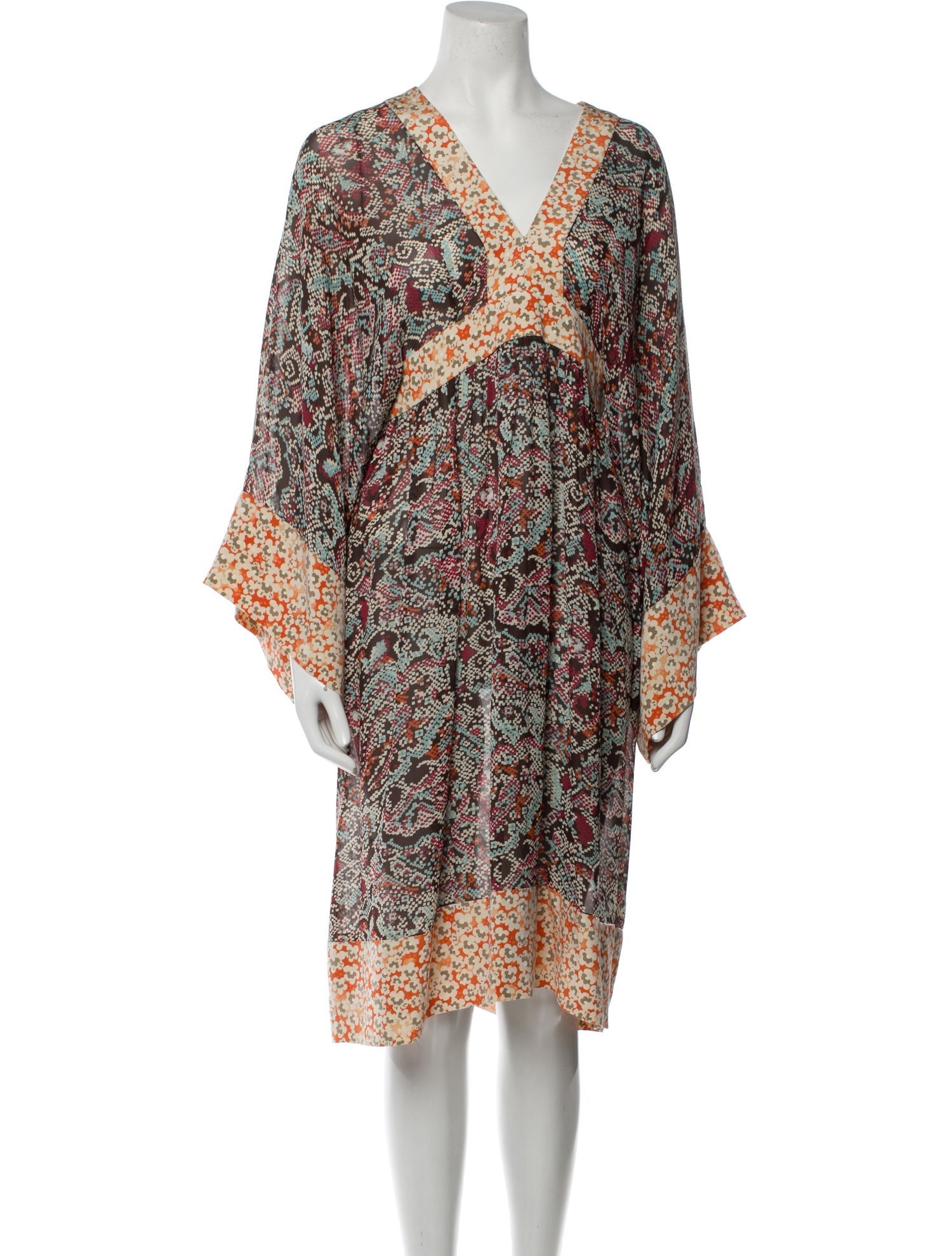 Duro Olowu Paisley Print Midi Length Dress