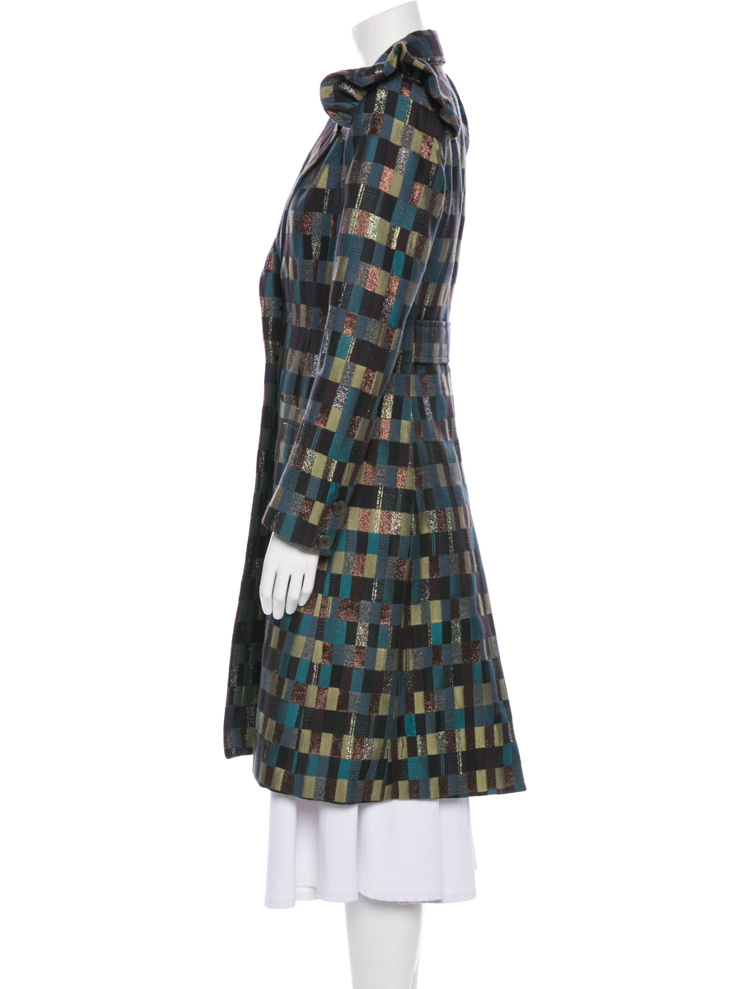 Duro Olowu Plaid Print Coat