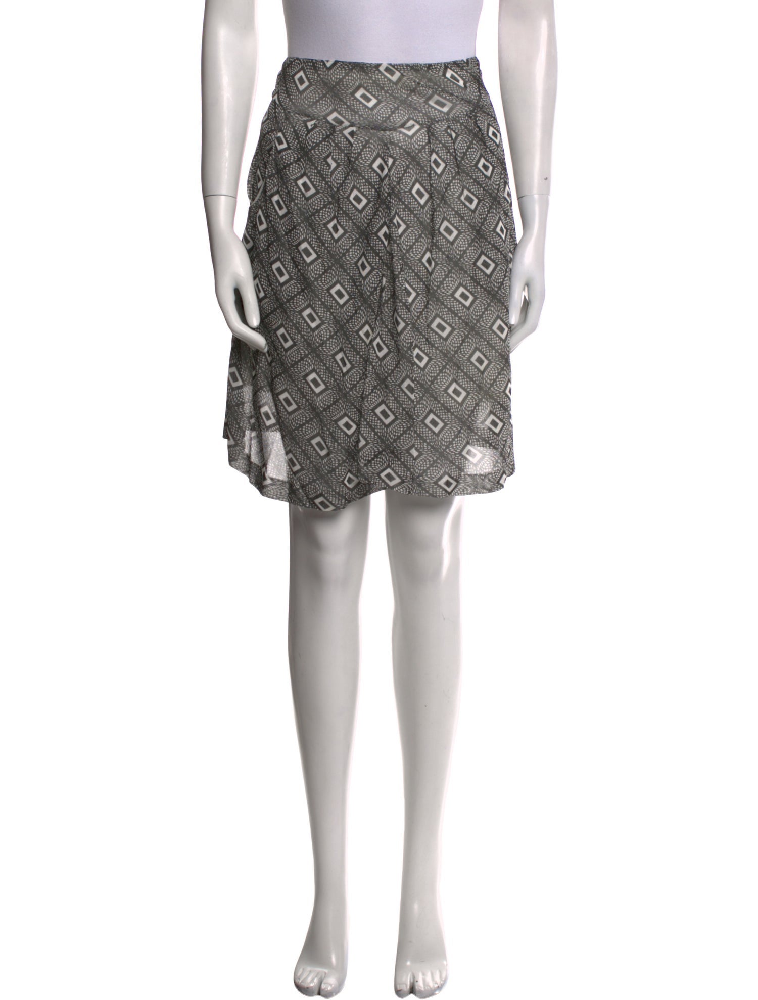 Duro Olowu Printed Knee-Length Skirt