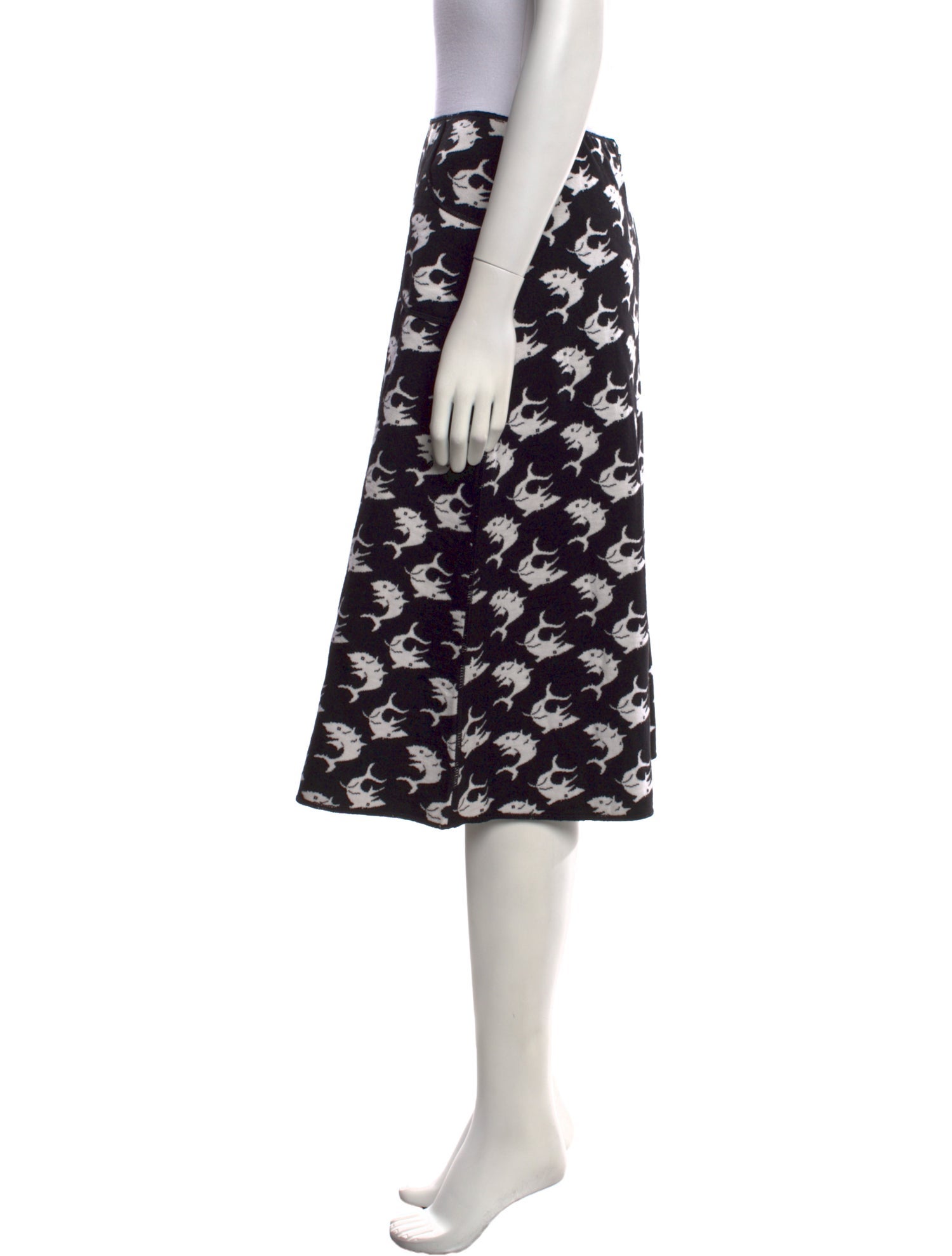 Duro Olowu Virgin Wool Knee-Length Skirt