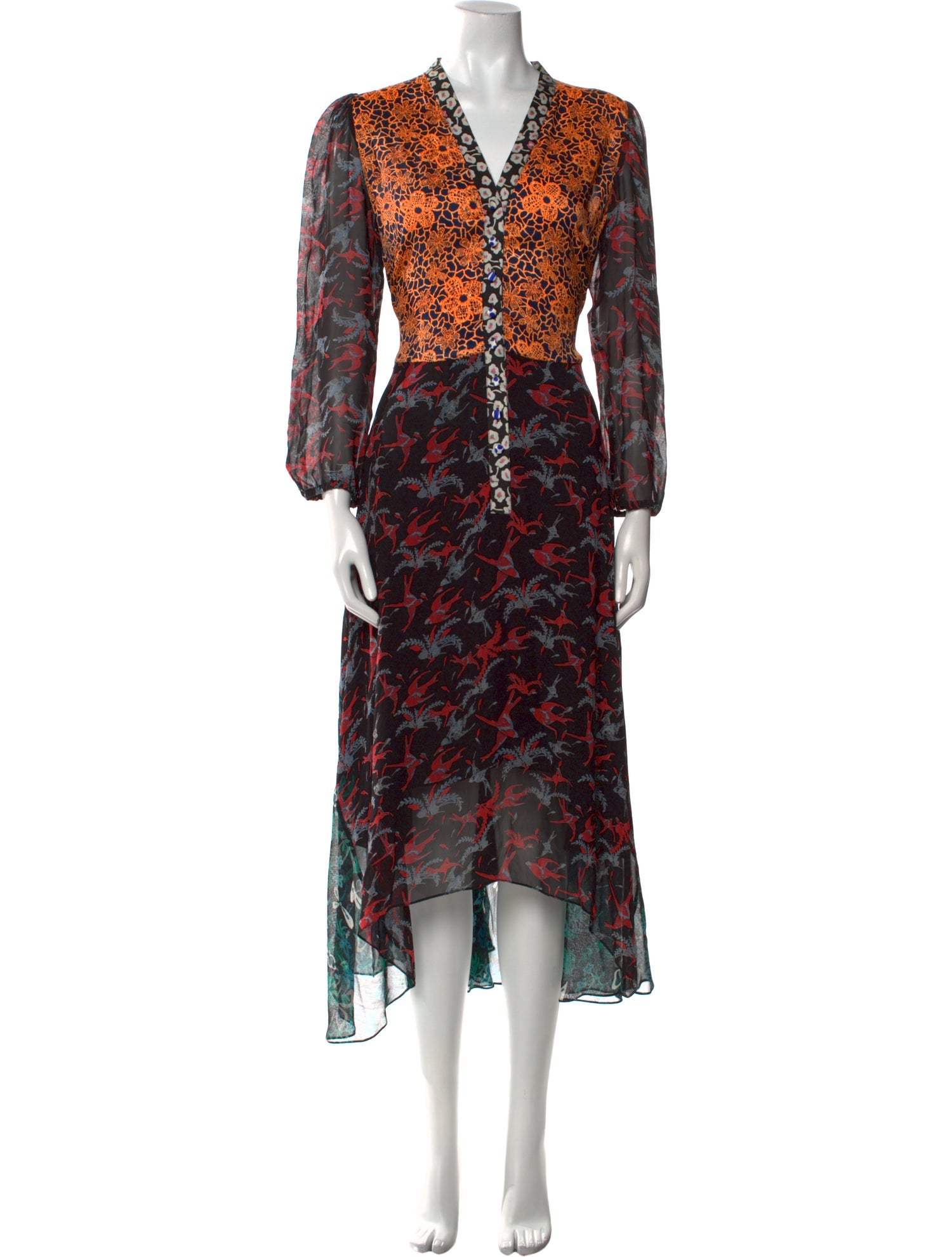 Duro Olowu Floral Print Long Dress