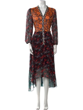 Duro Olowu Floral Print Long Dress