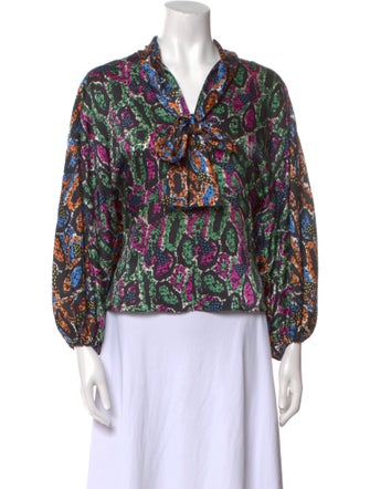 Duro Olowu Printed V-Neck Blouse
