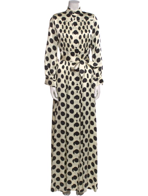 Duro Olowu Polka Dot Print Long Dress