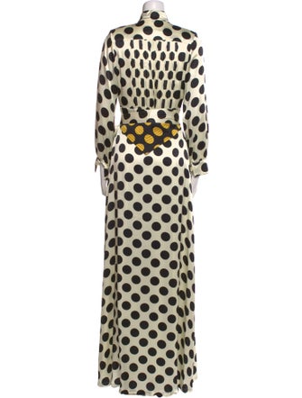 Duro Olowu Polka Dot Print Long Dress