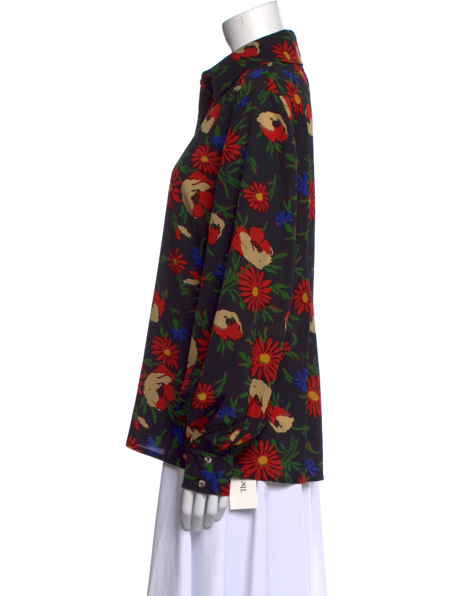 Duro Olowu Floral Print Long Sleeve Blouse